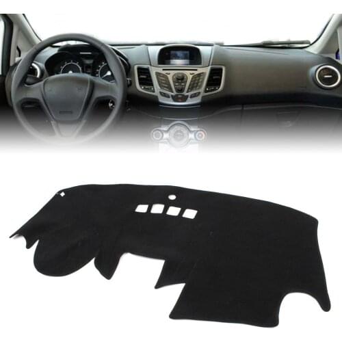 Car Dash Mat Dashboard Cover Dashmat For Ford Fiesta 2009 2010 2011 2012 2013 2014 2015 2016 2017 2018 LHD
