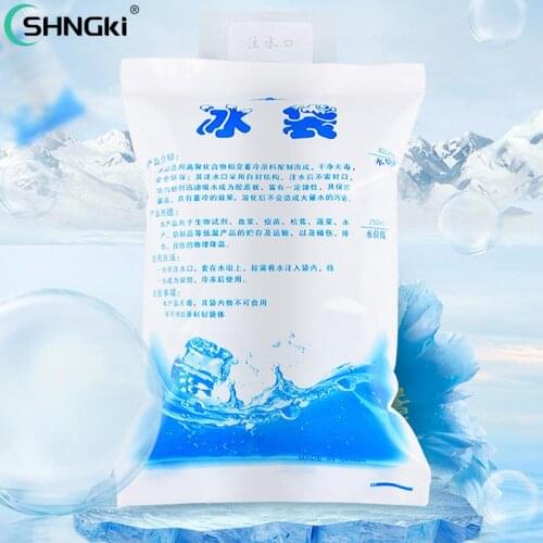 Reusable Cold Compress Drinks Refrigerate Food Keep Fresh Gel Dry Ice Pack Ice Bag Water Injection Icing Cooler Bag Pain