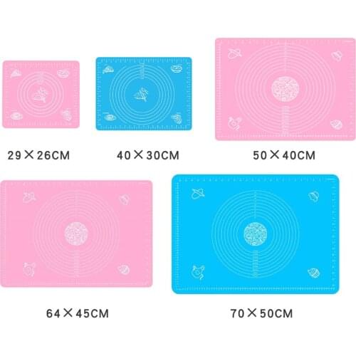 Multi-size Silicone Baking Mat Sheet Extra Large for Rolling Dough Macaroo Pizza Non-Stick Maker Holder Pastry