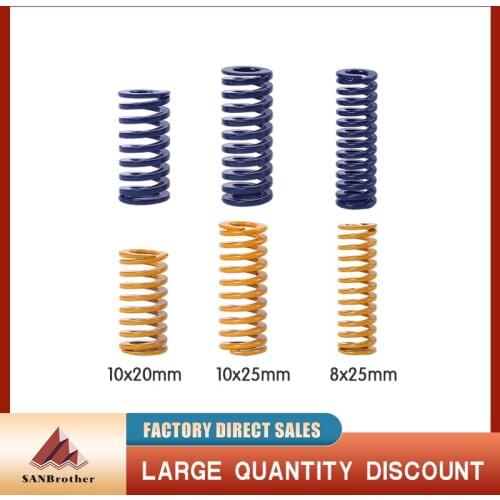 Heated Bed Springs Die Light Load Compression Spring DIY Extrusion Spring for 3D Printer CR-10 10S S4 Ender 3 MK8