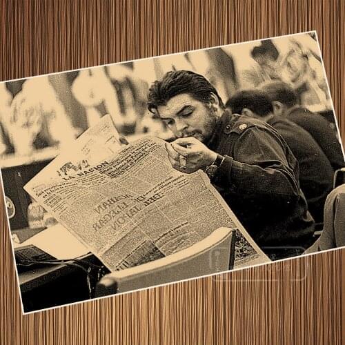 Cuba Socialist Socialism Leader Che Guevara Drive Retro Vintage Kraft Poster Canvas Painting Wall Sticker Home Decor Gift
