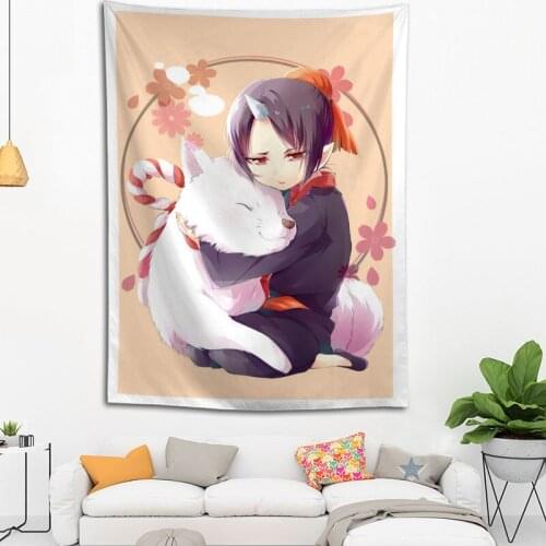 Hot Sale Custom Anime Hoozuki no Reitetsu Printed Tapestry Background Decorative Tapestry Various Sizes Wall Hanging Decor
