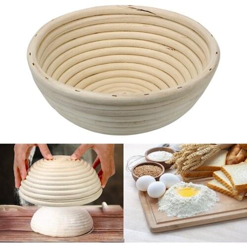 Natural Rattan Dough Banneton Baskets Fermentation Wicker Basket Baguette Bread Proofing Baskets Baking Tools With Liner