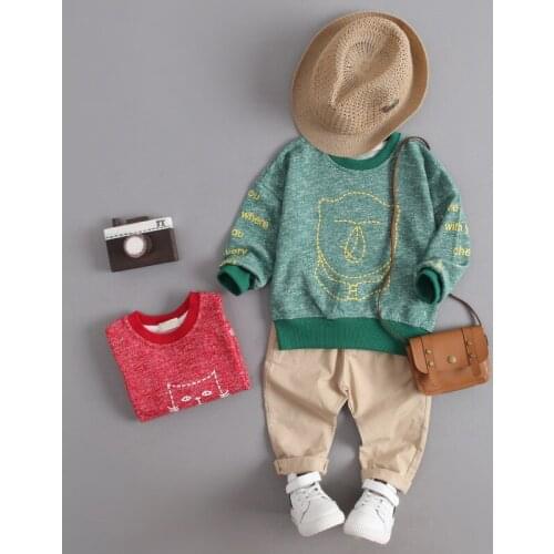 2017 New High Quality Boys T Shirts Long Sleeve Owl Pattern Printed Sweatshirt Children Baby Boys Tops Brand New Fashion Tees