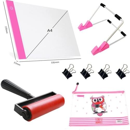 New 5D Diamond Painting Accessories A4 Led Light Tablet With Stand For Embroidery Mosaic Diy Tools Roller Plastic Bag