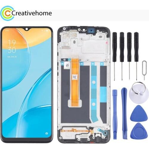 High Quality LCD Screen and Digitizer Full Assembly With Frame for OPPO A15 / A15S / A35 CPH2185 CPH2179 PEHM00