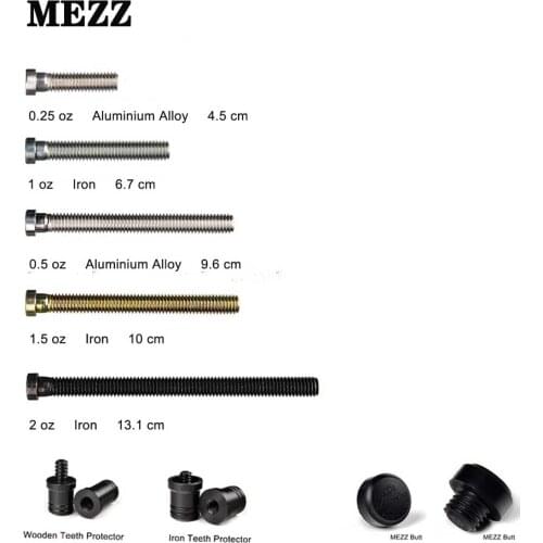 Original MEZZ Billiard Pool Cue Joint Protector Weight Bolt Adjust Weight 5 Pieces Professional Durable Billar Accessories