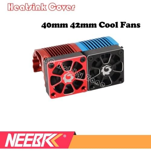 Rc Cooling Fan 40mm 42mm Cool Fans Aluminum Metal Heatsink Cover for 1/10 1/8 Rc Car 4068 4076 4268 4274 4082 4092