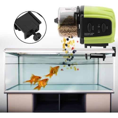 Adjustable Automatic Aquarium Timer Auto Fish Tank Pond Food Feeder Feeding With LCD Aquarium Tank Automatic Fish Feeder