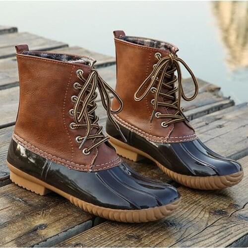 Rubber Shoes Women Rain Boots Chelsea Boots Waterproof Ankle Boots Lace Up Boots Spring Autumn Booties dames laarzen C479