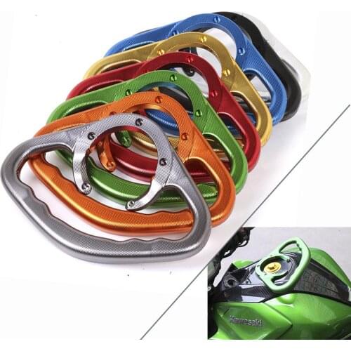 Universal Motorcycle Passenger Fuel Tank Grab Holder For Kawasaki ZX14R ZX10R ZX6R ZX6RR ZX9R ER6N ER6F ZX1100 ZZR600 Z1000 Z800