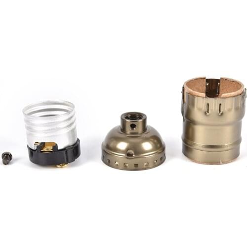 1 Piece E26/E27 Retro Vintage Edison Screw Bulb Aluminum Shell Base Lamp Bulb Holder Pendant Lighting Socket