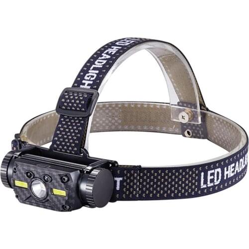 XM-L2 COB LED Headlight 800LM IR Motion Sensor Rechargeable Headlight 18650 Waterproof Head Torch For Camping Hunting
