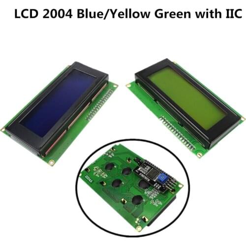 LCD2004 I2C 2004 20x4 2004A Blue/Green Screen SPLC780D AIP31066 Character LCD IIC Serial Interface Adapter Module