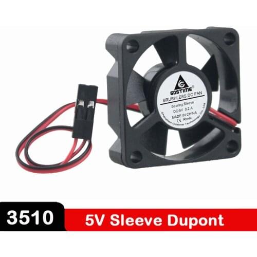10PCS lot Gdstime Cooler Fan 5V 3510S 35 x 35 x 10MM 35MM 35x10mm Mini Radiator DC Case Cooling Fan