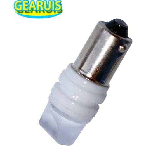 100pcs BA9S Ceramic 3D 3 SMD 2835 LED T4W H6W Wedge Light bulbs Car Auto Interior Marker Light LED Bulb Licence plate Light 12V