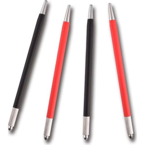 100pcs Microblading Needles Pen Permanent Makeup Eyebrow Lips Embroidery Machine Manual Tattoo Tools for Round Needles Mix Color