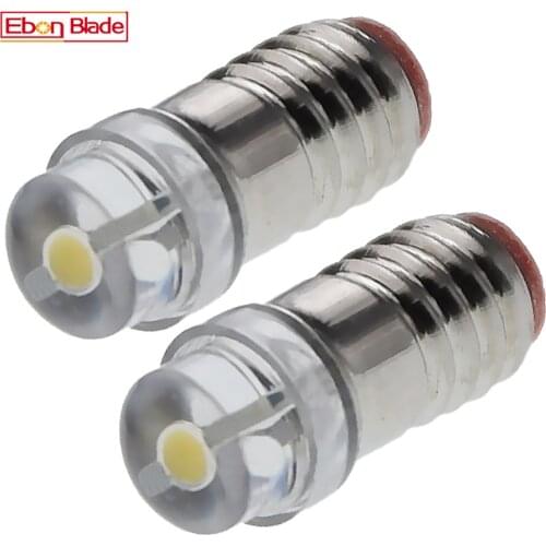 2Pcs E5 E5.5 Screw Mini LED Bulb COB 0.5W 3V 6V 12V Warm White 4300k 80lm Minuature Lamp Replacement Ho/TT/N Scale Lighting 5mm