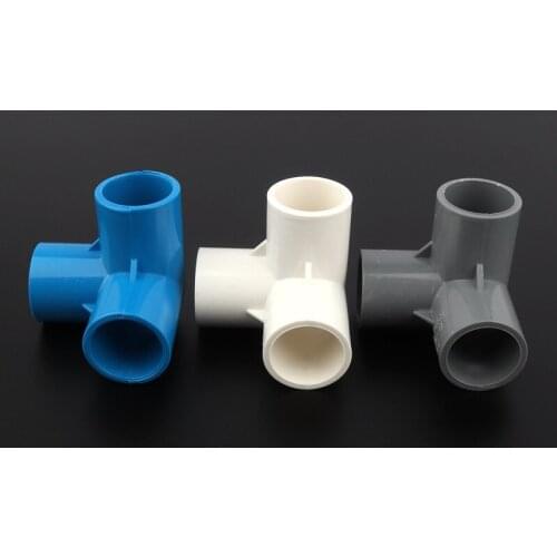 2pcs/lot 25mm PVC Tee Connector Stereoscopic Garden Irrigation Fittings Water Pipe Connectors Aquarium Tank Adapter DIY Tools