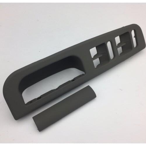 2 Pcs Soft Touching Gray Master Window Switch Control Panel Bezel Door Handle Trim Cover for Passat B5 Golf MK4 3B1 867 171 E