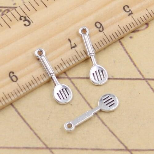 50pcs Charms kitchen cooking spatula 18x5mm Tibetan Silver Color Pendants Antique Jewelry Making DIY Handmade Craft