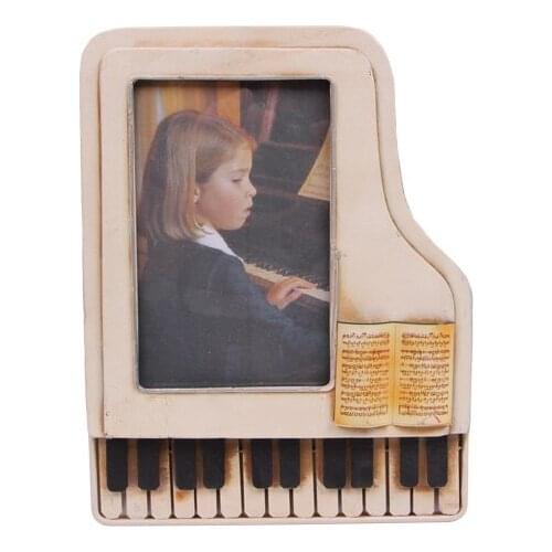 Decorative Metal Frame Piano Themed - Vintage Style, Gift, Trinket, photo Frame Durable and Stylish - High Quality Material