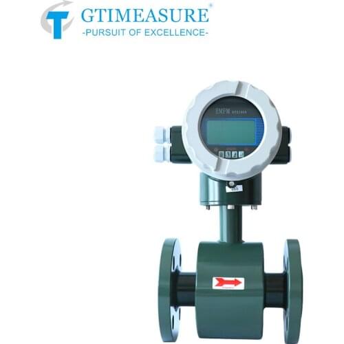 Smart Electromagnetic Flowmeter Sewage Seawater Wastewater Mud Acid Alkali Corrosive Liquid Digital Display RS485 4-20mA