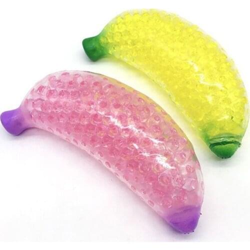 5inch Fidget Vent Ball Toy Hand Squeeze Banana Ball Miniature Novelty Toy Toddler Gift Stress Relief Toy Grape Mesh Ball