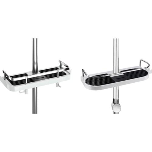 HOT Bathroom Shower Shelf, No Drilling Shower Holders Storage Shower Caddy Hanging Bathroom Organiser for Shower Head Hook