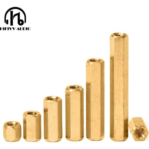 M3 copper Screw Brass Spacer Hex Standoff Pillar M3 Male Spacers Copper Screw of DIY PCB board