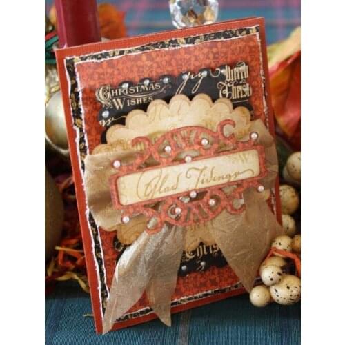 DIY Frame Flowers Dies Kit Cutter Big Scrapbooking Albums Dies Hollow Metal Mesh Lace Cutting Dies Cutter Greeting Cards