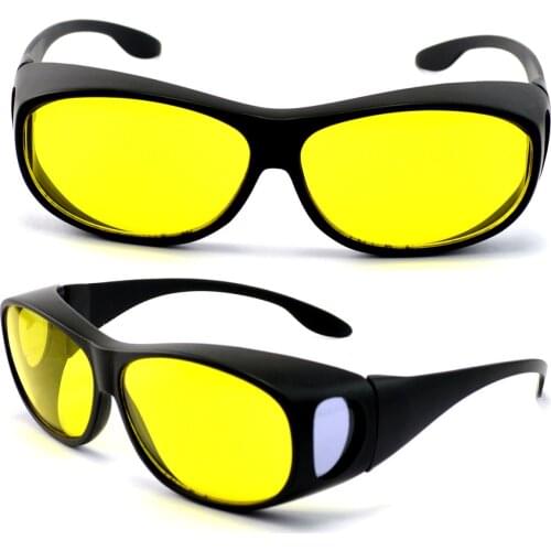 Wavelength 395nm nano violet yellow lens anti ultraviolet Eye Protection Goggles laser glasses with side piece