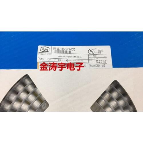 Original new 100% VEJ101M1HTR-1010 50V100UF 10X10 SMD electrolytic capacitor (Inductor)