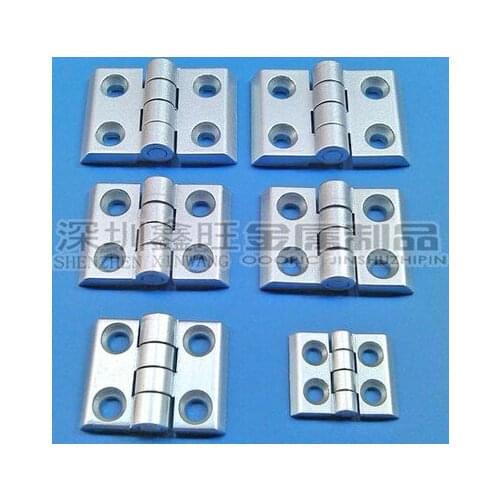 10pcs/lot MH2020-6 Alloy Rectangle Door Butt Hinge Silver Tone for 2020