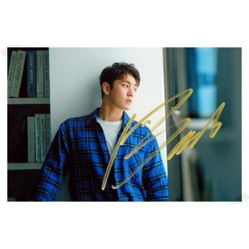 Signed NUEST W Kang Dong Ho autographed photo HERE K-POP 6 inches freeshipping 102017