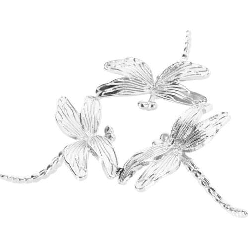 Dragonfly Shape Crystal Ball Base Display Stand Holder Metal Pedestal Holder For Soccer Volley Ball Desktop Ornament Home Decor