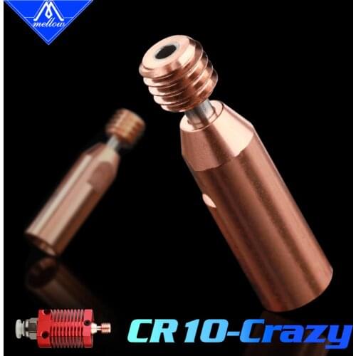 Mellow All Metal Bi-metal CR10-Crazy Heat Break Throat For Ender 3 V2 Ender 5 CR-10S Pro Hotend For 3D Printer