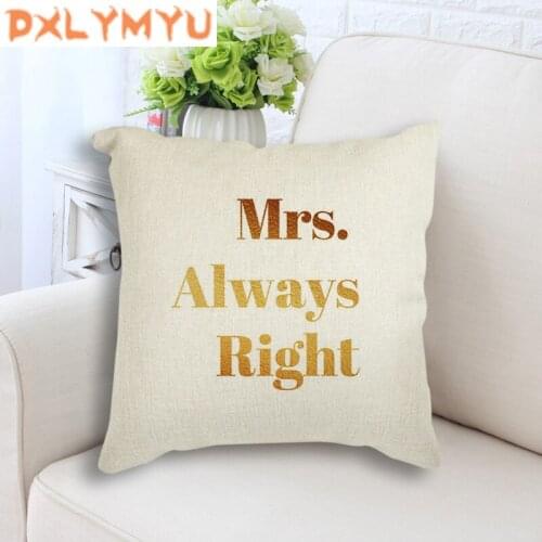 Family Quote Linen Cushion Cover Text Throw Pillow Case Decorative Cushion for Sofa Home Decor Printed Pillowcase 45x45cm