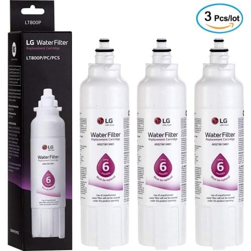 Replace LG LT800P refrigerator water filter, ADQ73613401, ADQ73613408 or ADQ75795104, (3 packs)