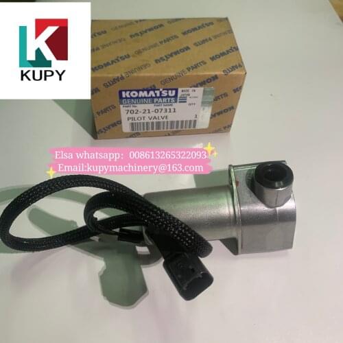 KUPY TOP QUALITY 702-21-07311 PC130-7 PC130-8 PC128US PC138US excavator pump solenoid valve For komatsu