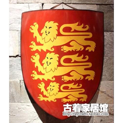 Ancient Rome Vintage iron shield / medieval European / European bar / Cafe cafe wall hangings