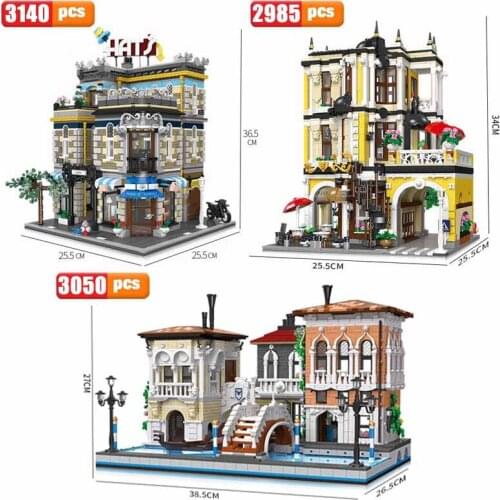 MOC Hat Shop Building Blocks Clothing Store 3D Model Bricks DIY City Street View Series Toys For Children Birthday Gifts 89121