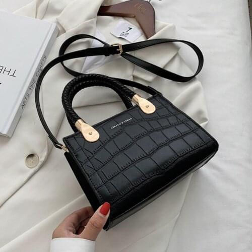 Stone Pattern Crossbody Bags for Women 2021 Designer Mini Cute Shoulder Bag PU Leather Handbags and Purses Female Travel Totes