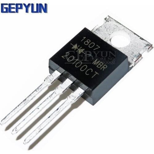 10PCS MBR20100CT MBR20100 TO-220 TO220 20100CT Transistor Gepyun