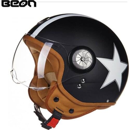 All seasons Motorcycle Accessories B110 Helmet ,BEON ABS Moto Motocross 3/4 scooter electric headpiece for men women PC
