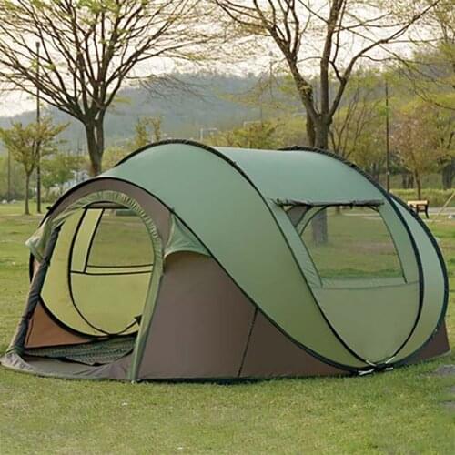 Outdoor Camping 3-4 People Automatic Field Travel Tent Camping Rainproof палатка туристическая Палатки|-f-| тенты уристические