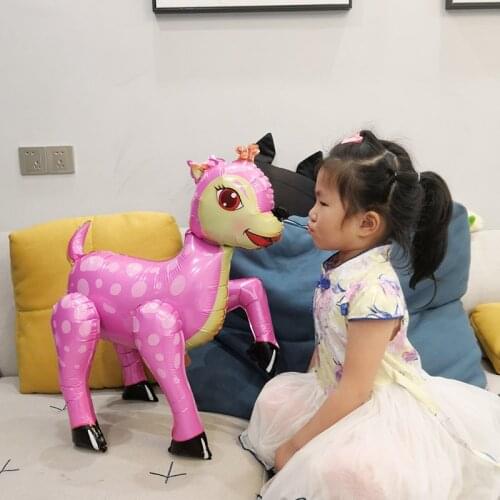 1pc Large 4D Elf Moose Deer Foil Balloons Santa Birthday Party Decorations Kids Baby boy girl toys Christmas Party air Globos