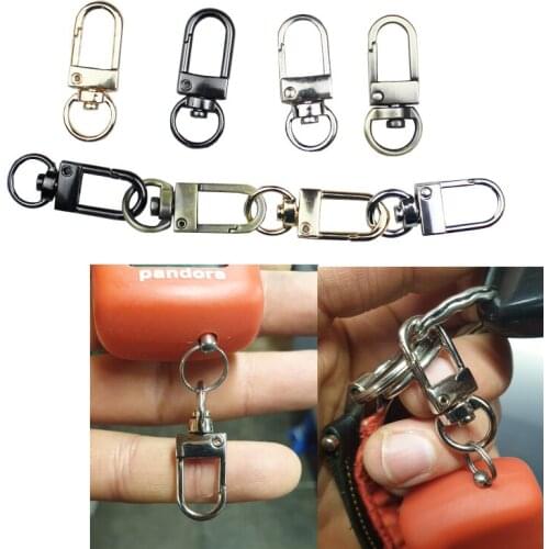 10-50 Pcs 3.4cm Snap Hook Trigger Lobster Clasps Clips Flat Bottom Spring Gate Metal Swivel Clasps for Leather Belt And Bag