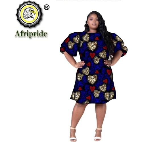 African Dresses for Women Plus Size Party Traditional Dashiki Printed Bazin Riche African Clothes Pure Cotton Outfits S2025054