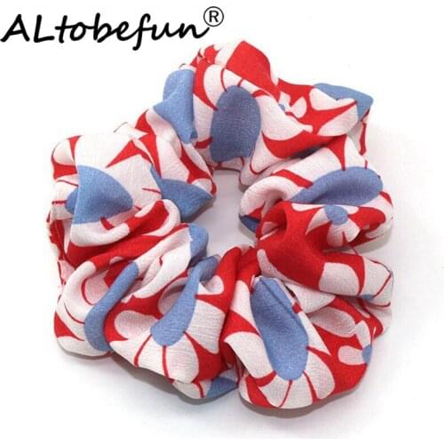 ALTOBEFUN Lady hair accessories Female new Flower Hair Ring Womens Fashion Boutique Rubber Band Hair Ring TC145
